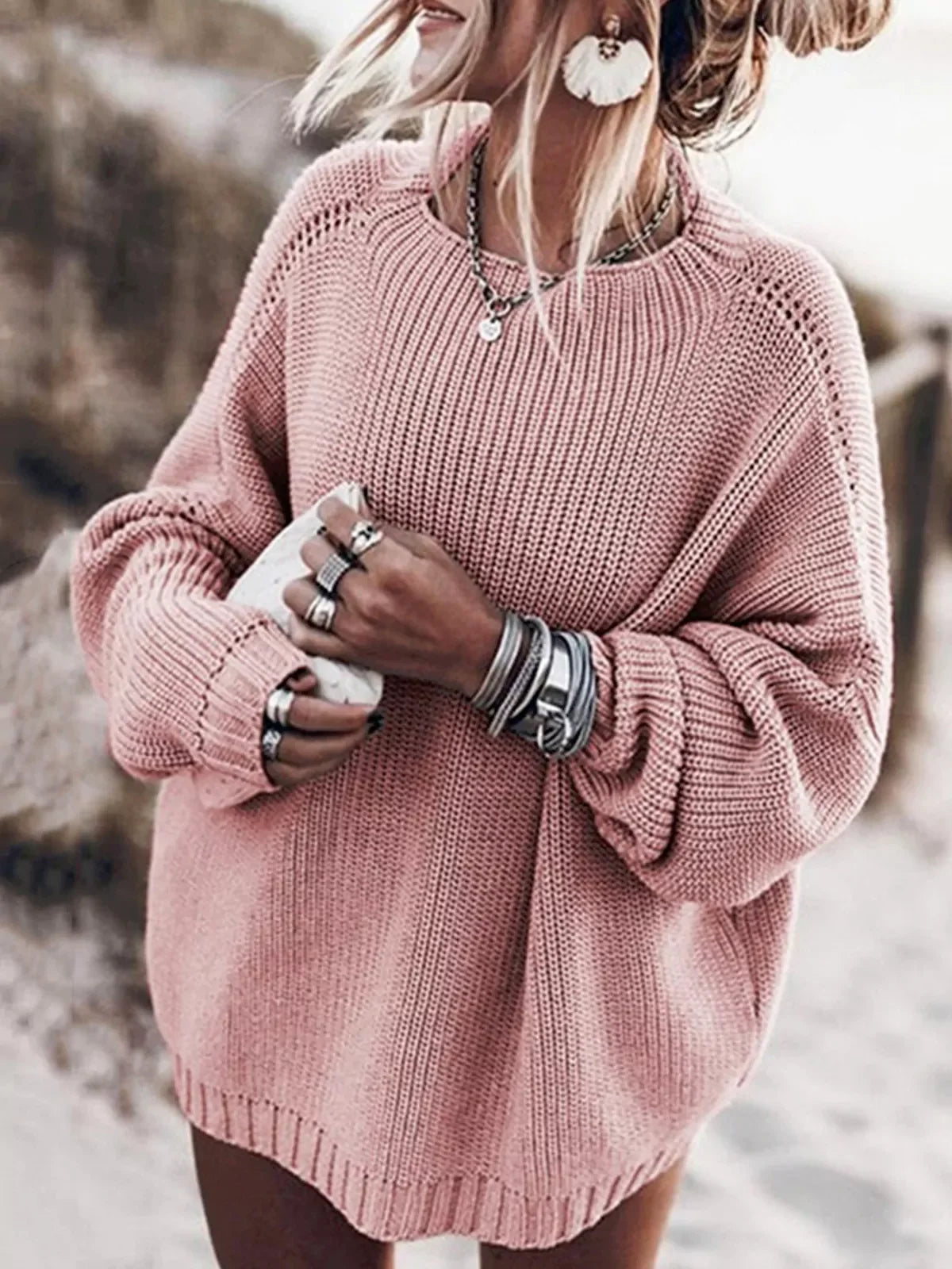 Jacey™ | Oversized Knit Sweater