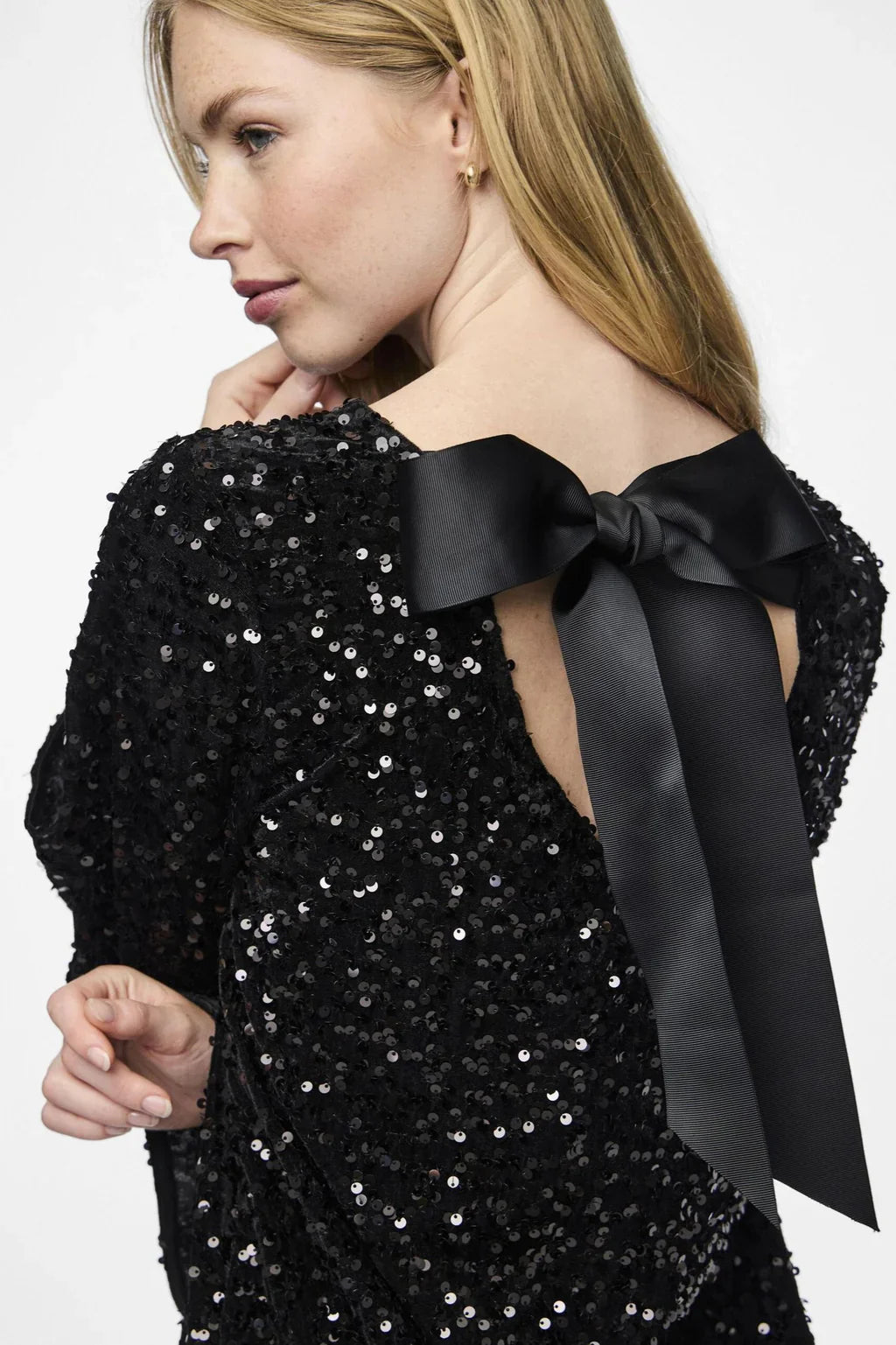 Elisa™ | Glitter Dress With Bow