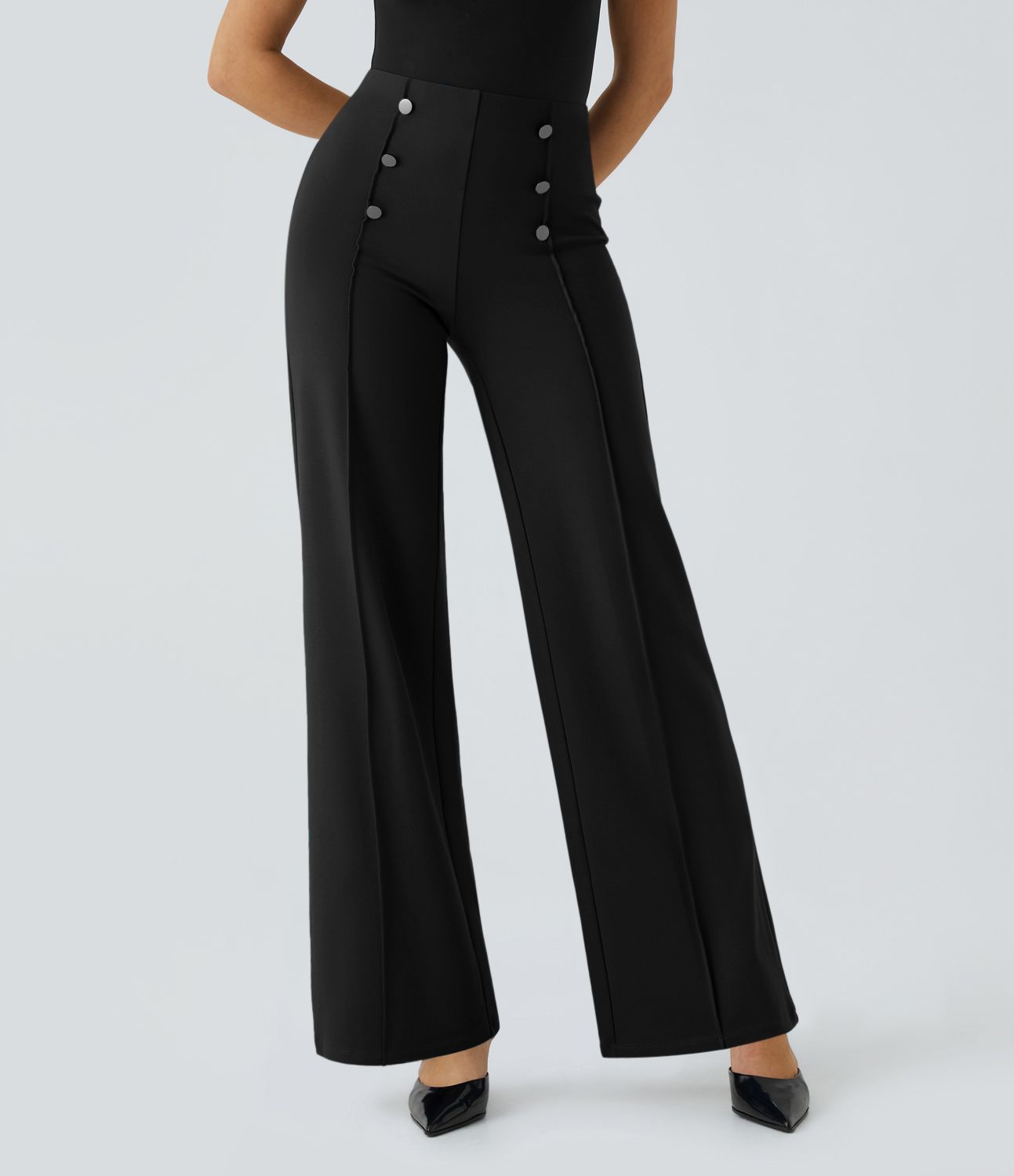 Florence™ | High-Waist Wide Leg Trousers