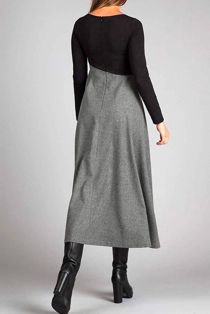 Elise™ | Long Sleeved Fall Maxi Dress