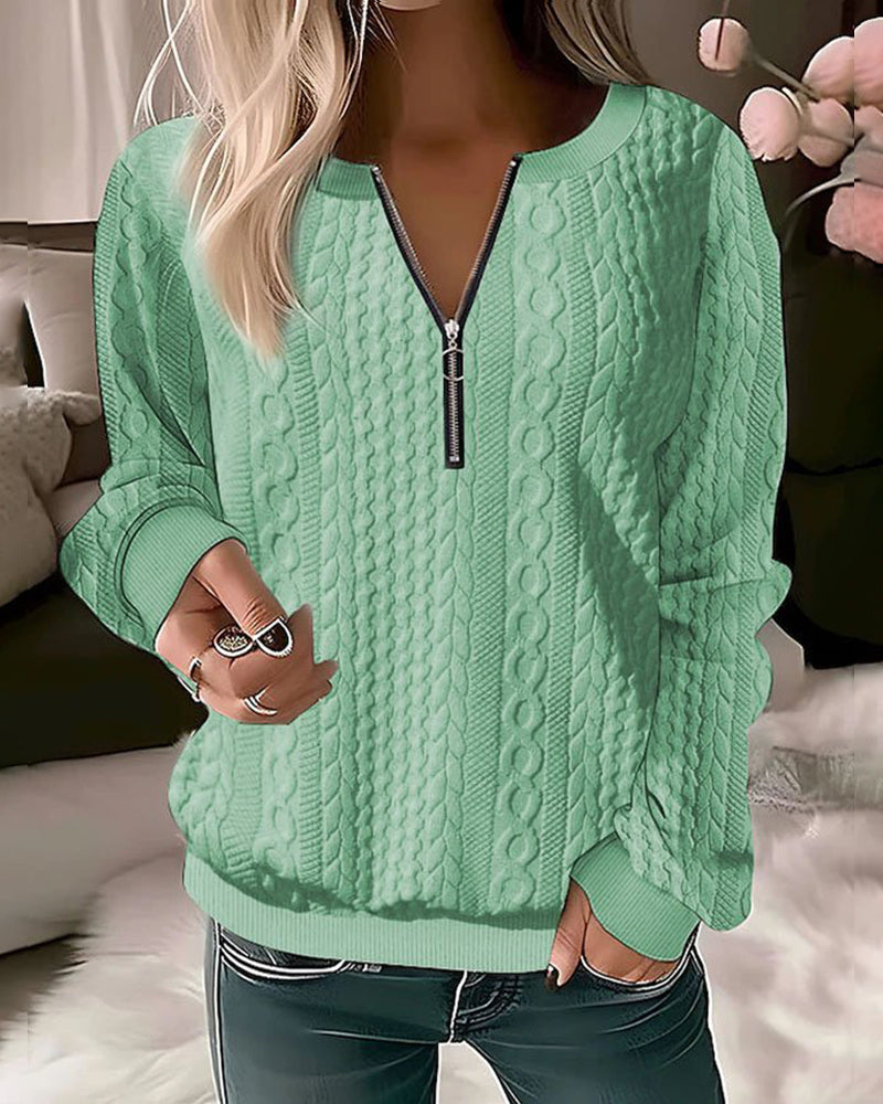 Aurora™ | Fall Zip Up Sweater