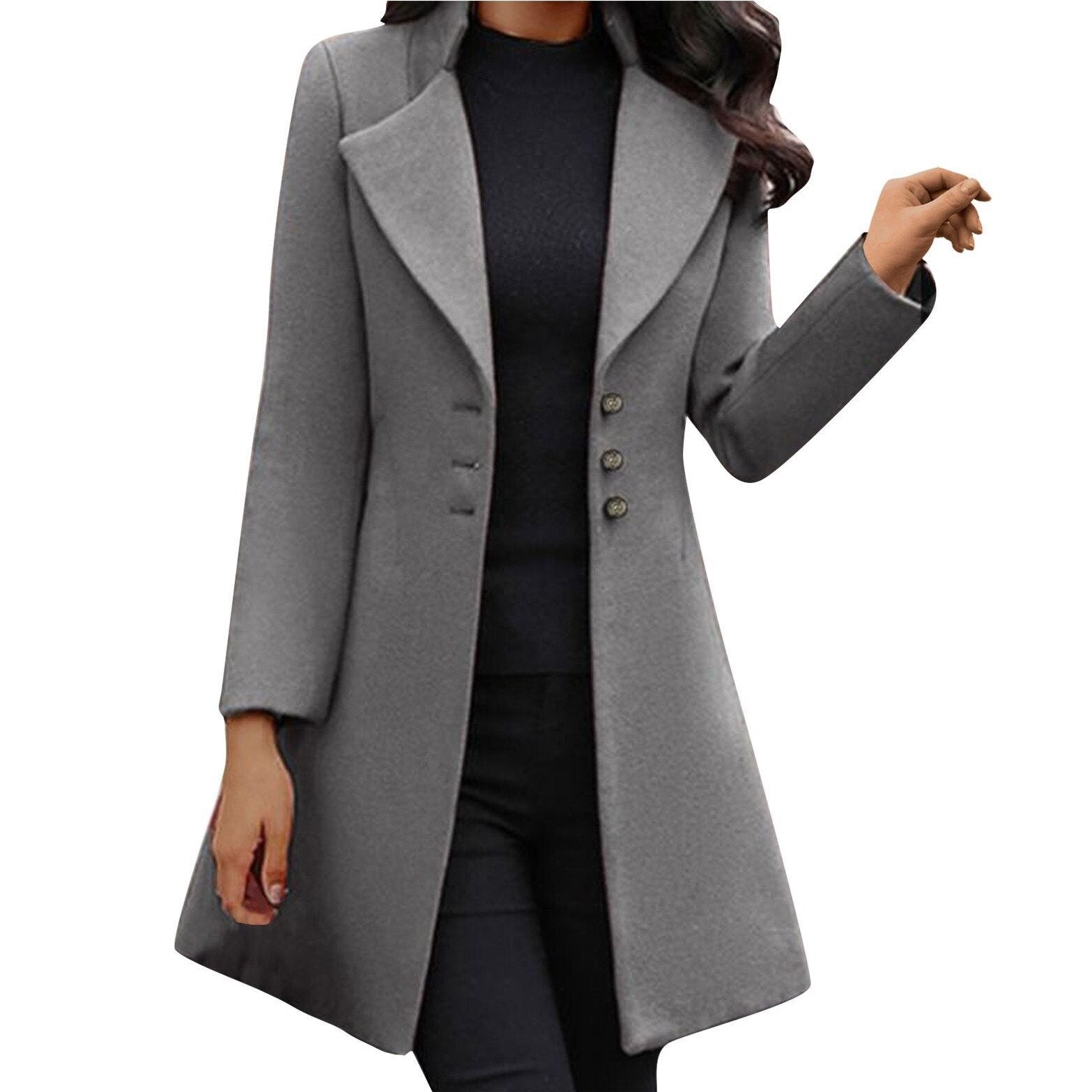 Vicky™ | Long-Sleeved Woolen Coat