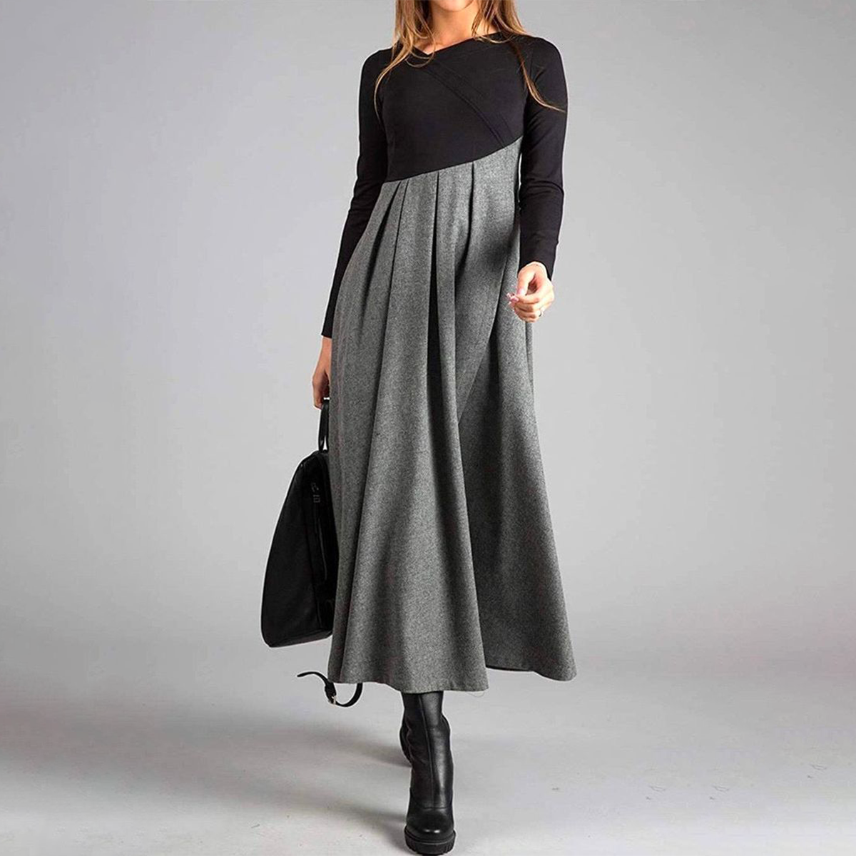 Elise™ | Long Sleeved Fall Maxi Dress