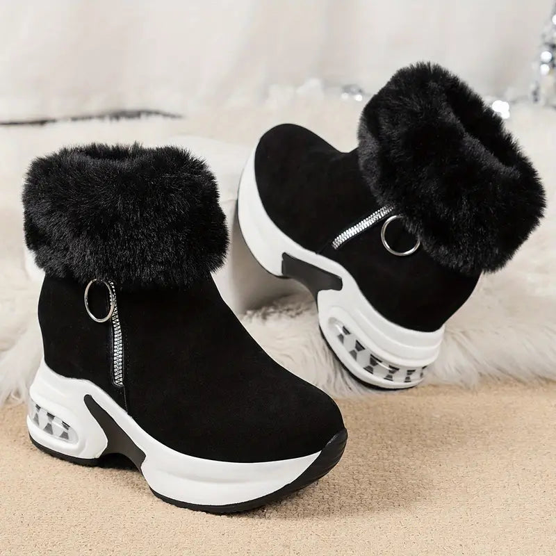 Evelyn™ | Panter Print Winter Boots