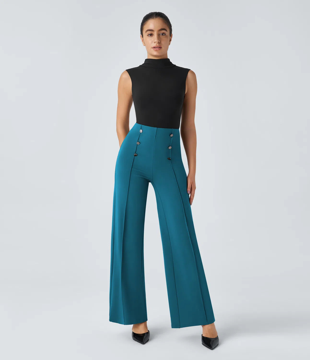 Florence™ | High-Waist Wide Leg Trousers