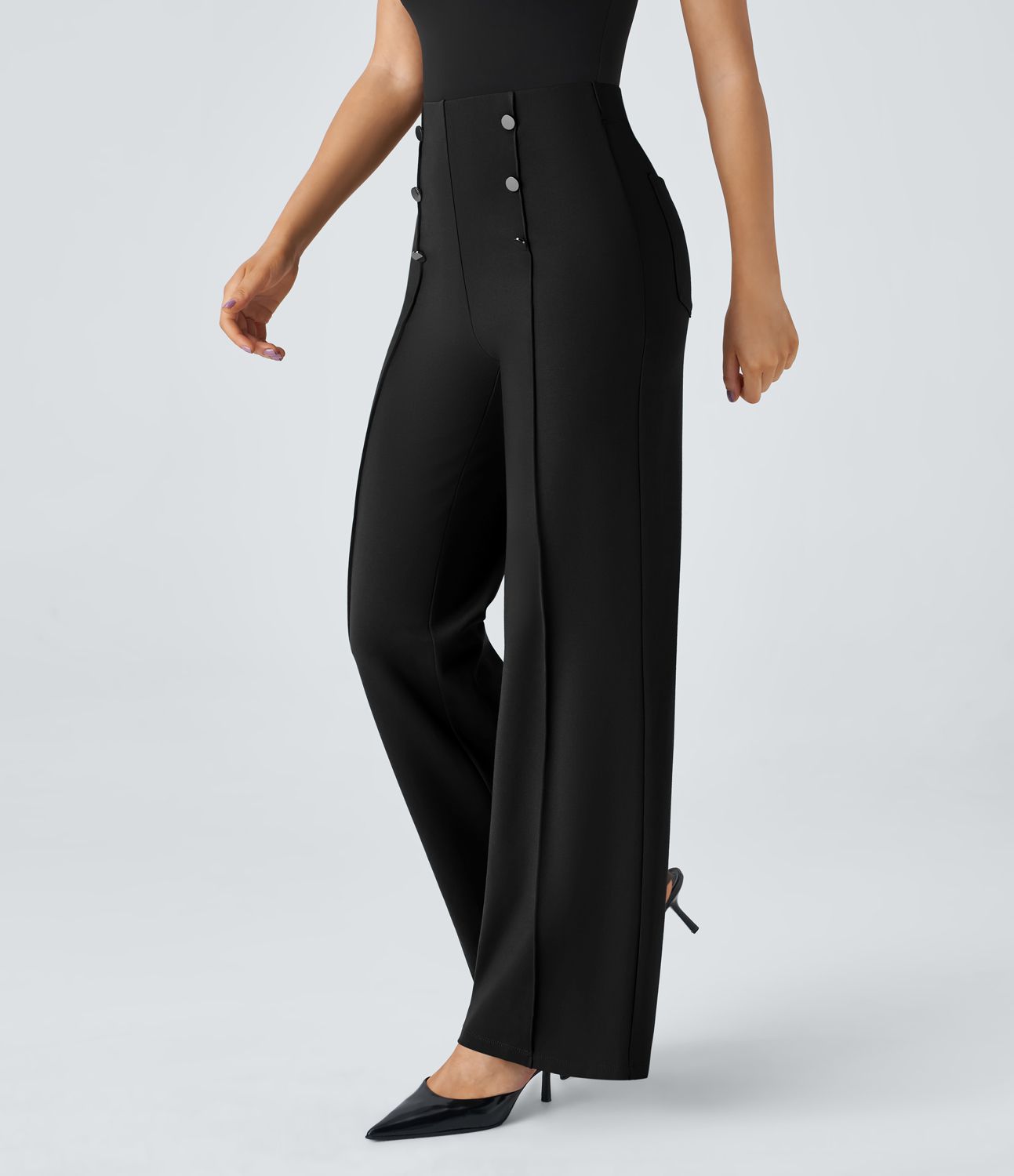 Florence™ | High-Waist Wide Leg Trousers