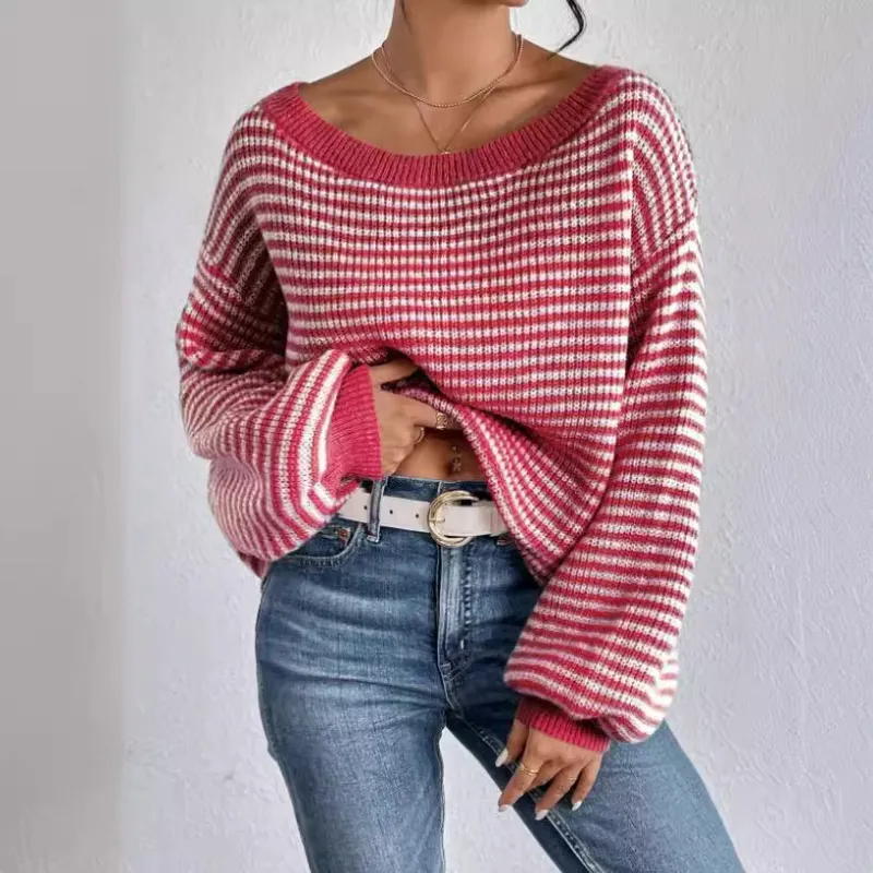 Olivia™ | Cozy Striped Knit Sweater