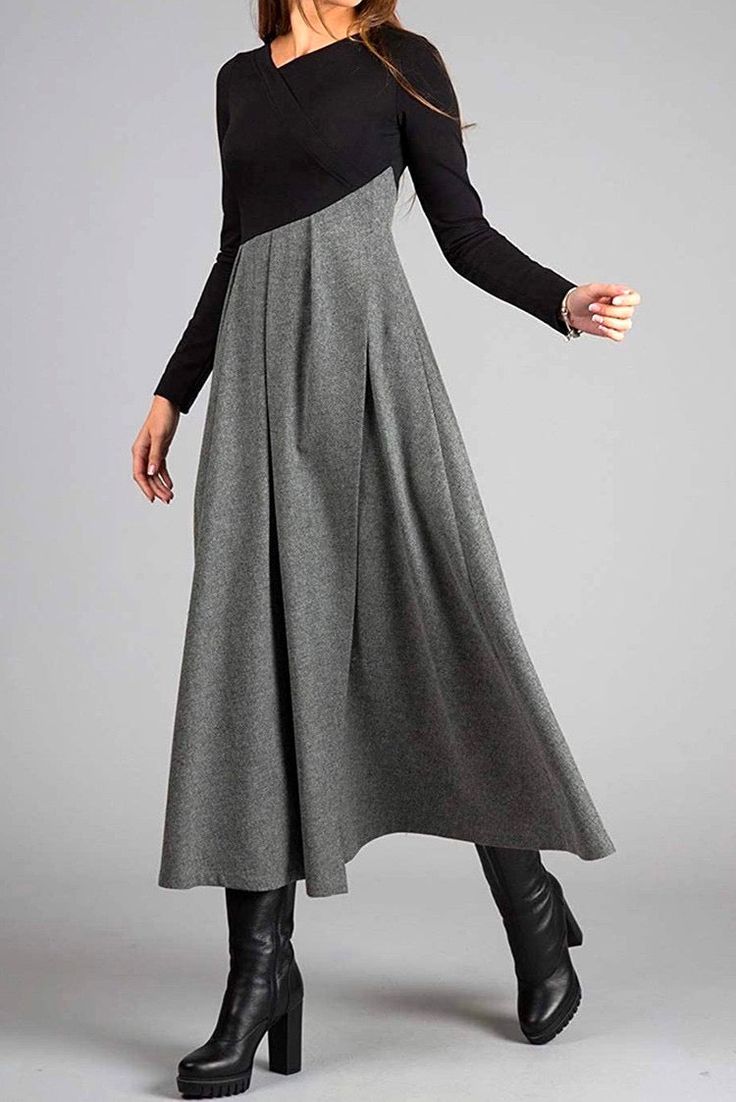 Elise™ | Long Sleeved Fall Maxi Dress