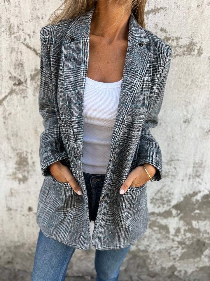 Danaya™ | Checked Fall Blazer