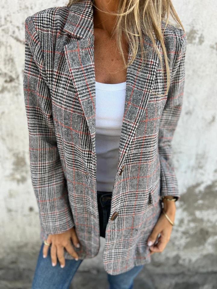 Danaya™ | Checked Fall Blazer