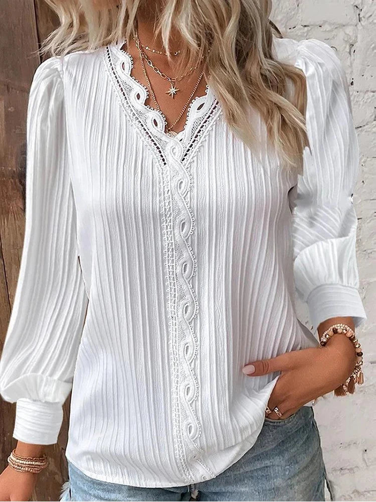 Monique™ | Elegant V Neck Top