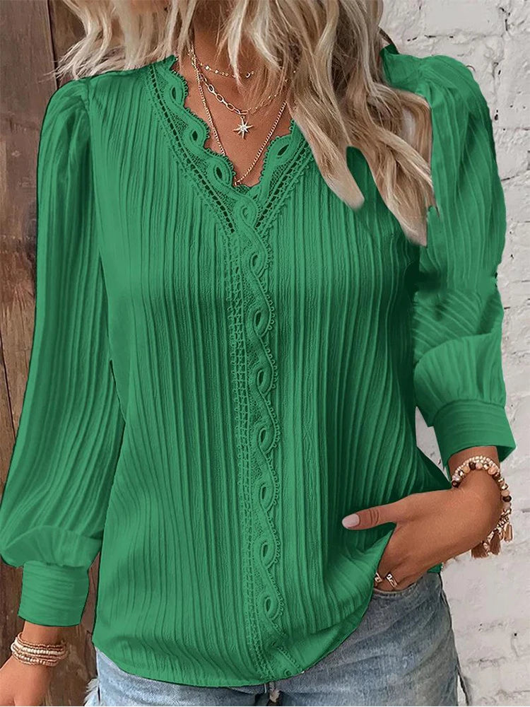 Monique™ | Elegant V Neck Top