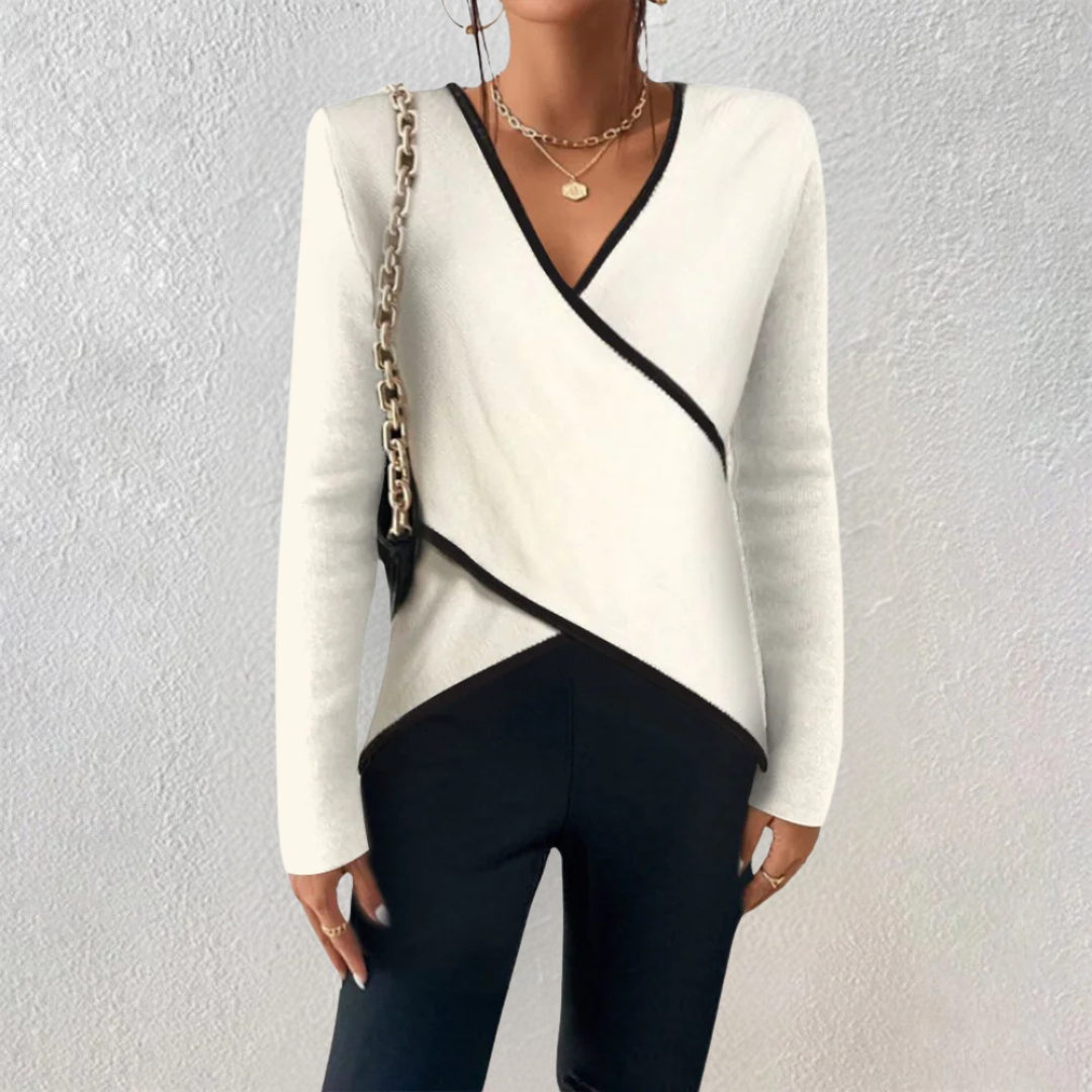 Silke™ | Elegant V-Neck Sweater