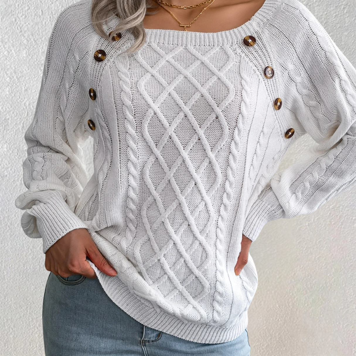 Clara™ | Elegant Knitted Pullover