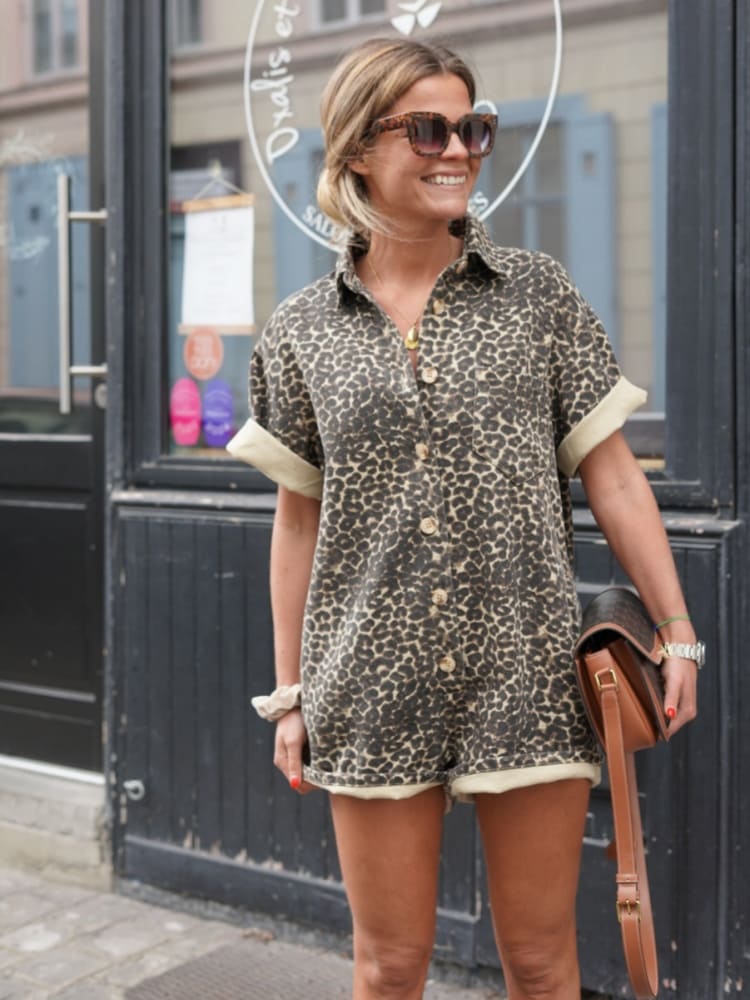 Leona™ | Mini Cheetah Printed Romper