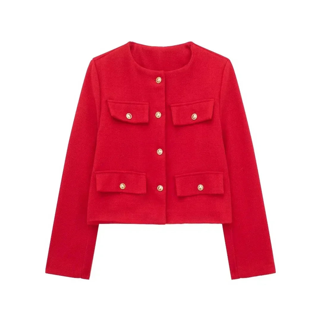 Ella™ | Vintage Buttoned Jacket