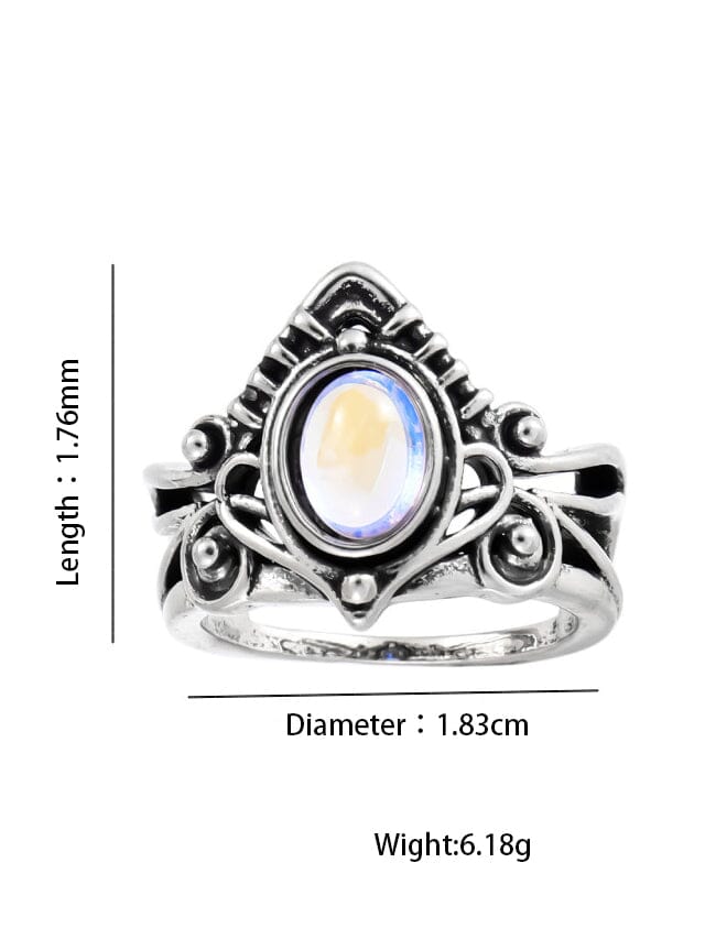 Amelia™ | Vintage Moonstone Ring