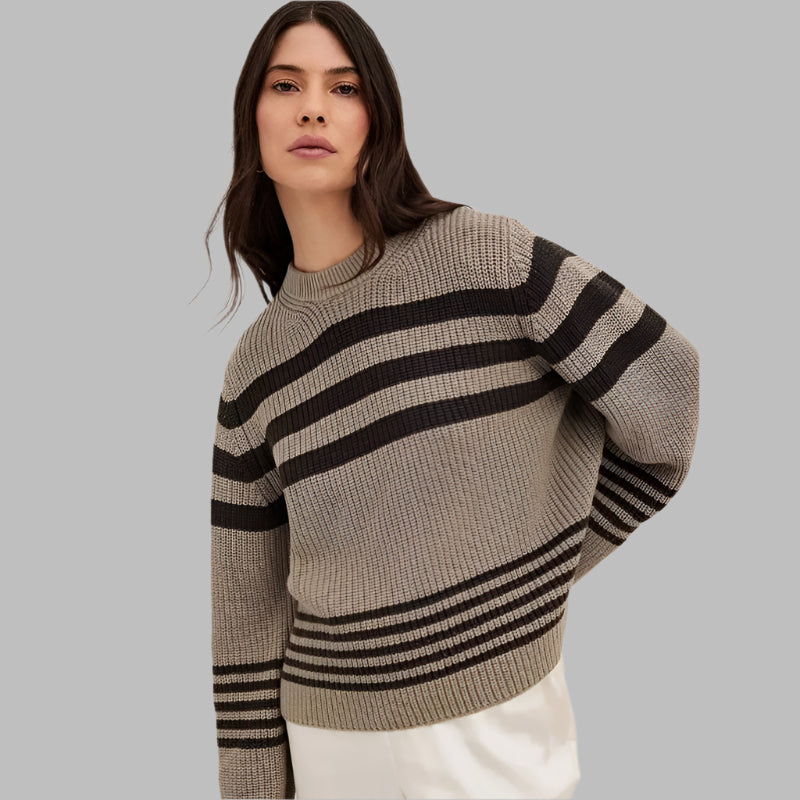 Erica™ | Elegant Striped Pullover