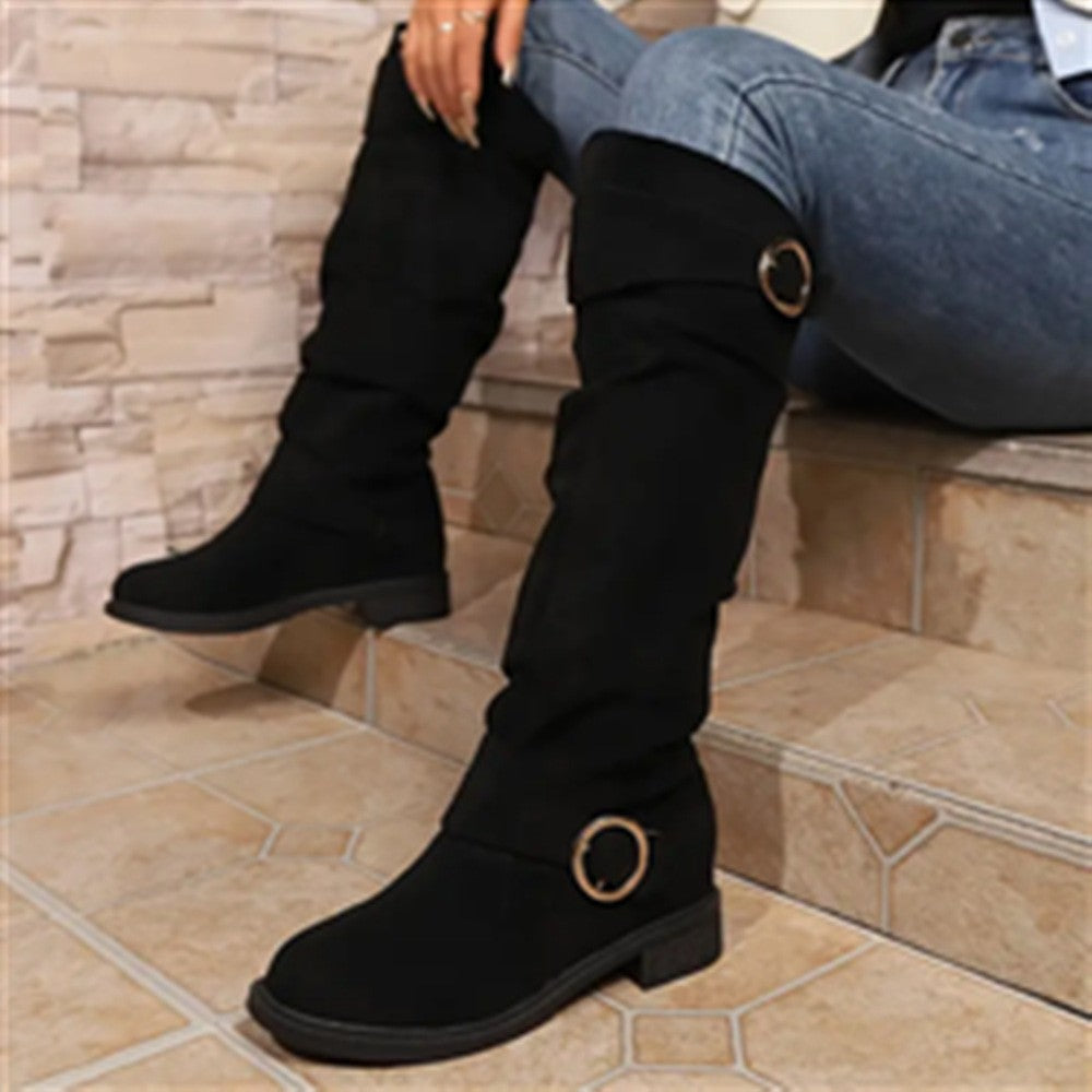 Rider™ | Elegant Suede Low Heel Boots