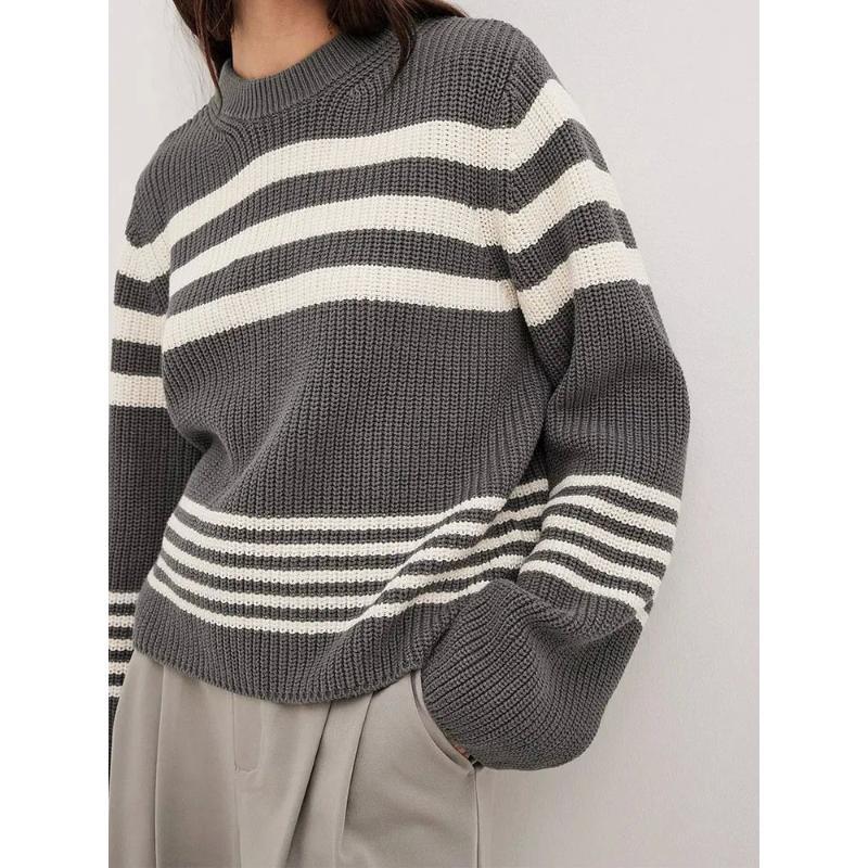 Erica™ | Elegant Striped Pullover