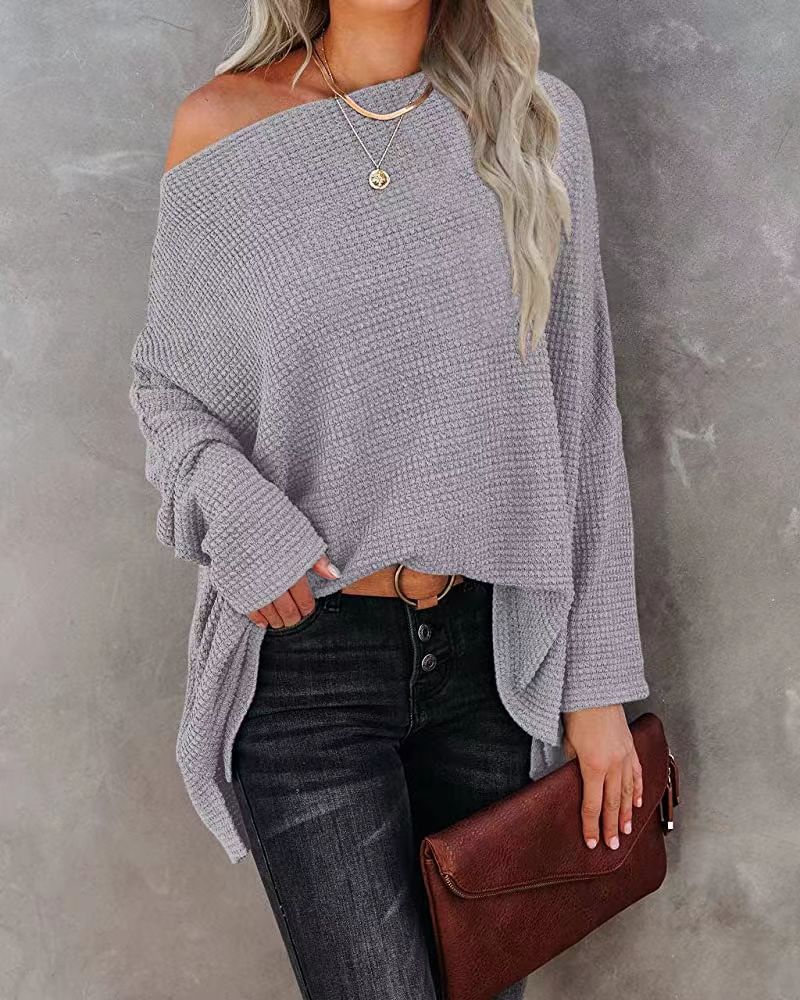 Felicia™ | Elegant Knitted Off-Shoulder Top