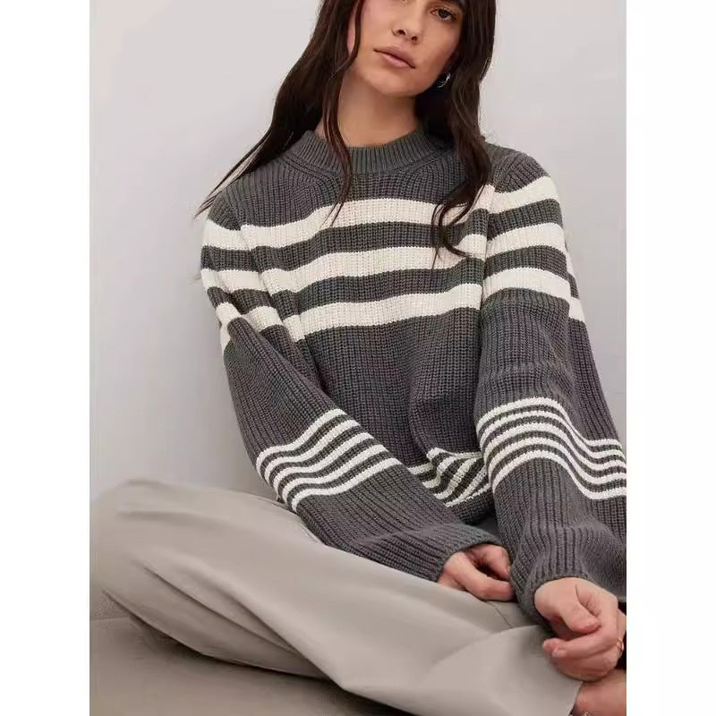 Erica™ | Elegant Striped Pullover