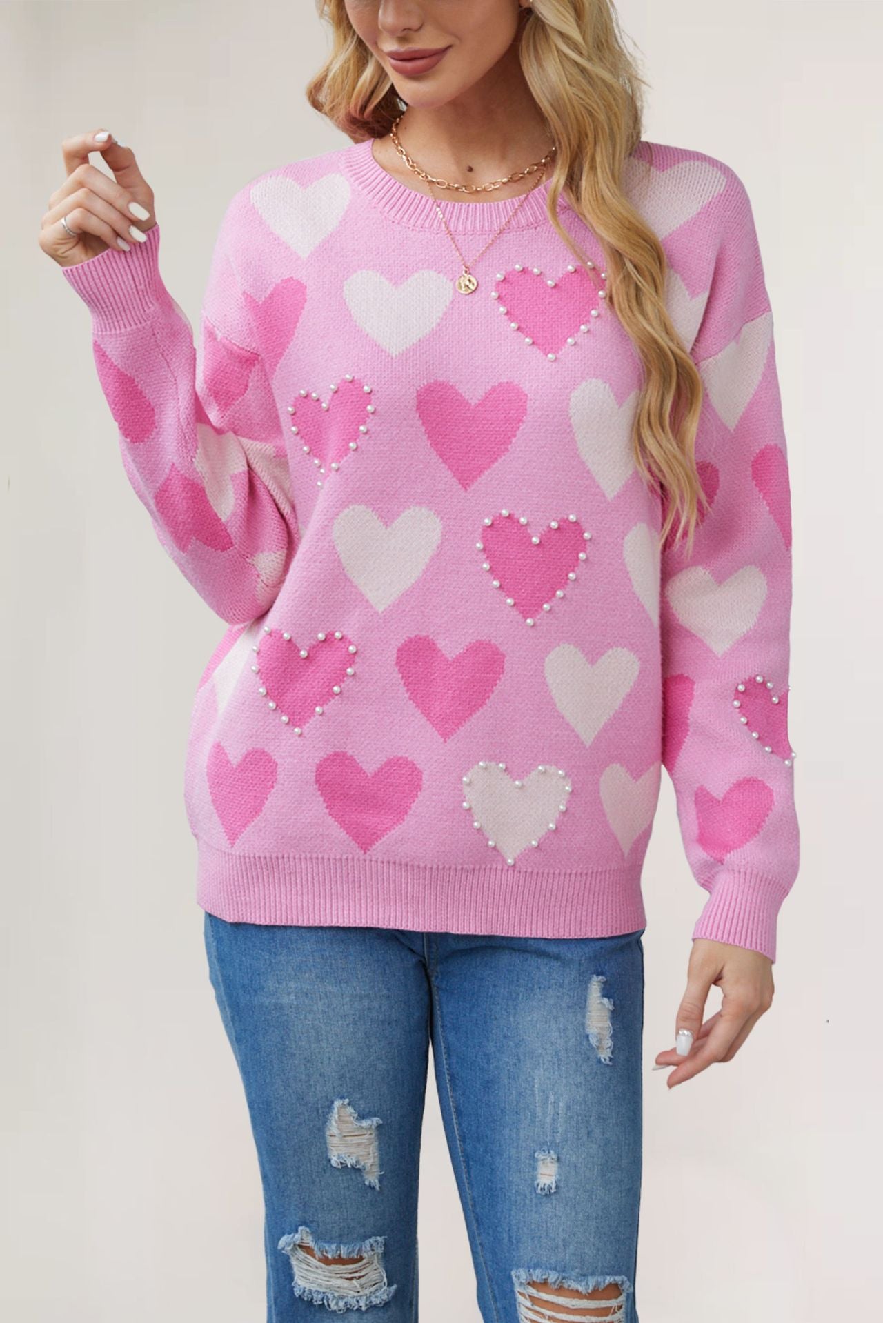 Mascha™ | Cute Hearted Sweater