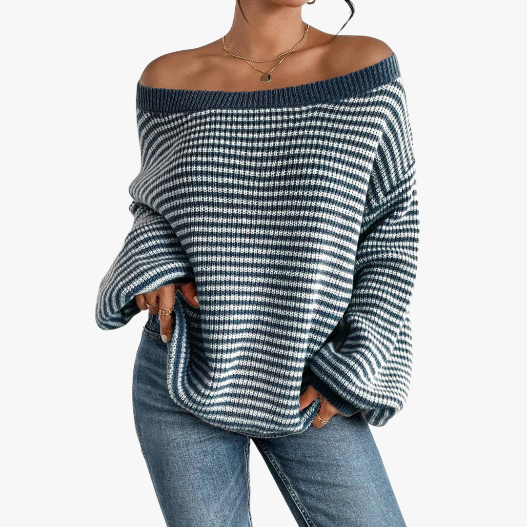 Olivia™ | Cozy Striped Knit Sweater