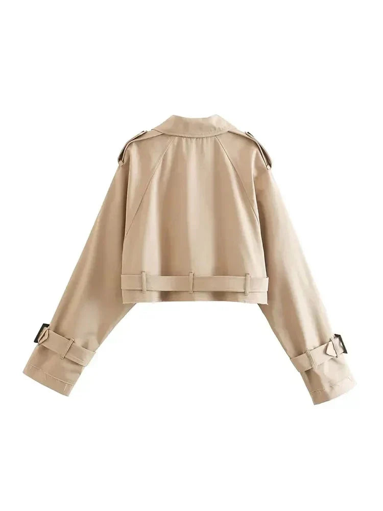 Myrilla™ |  Cropped Belt Jacket