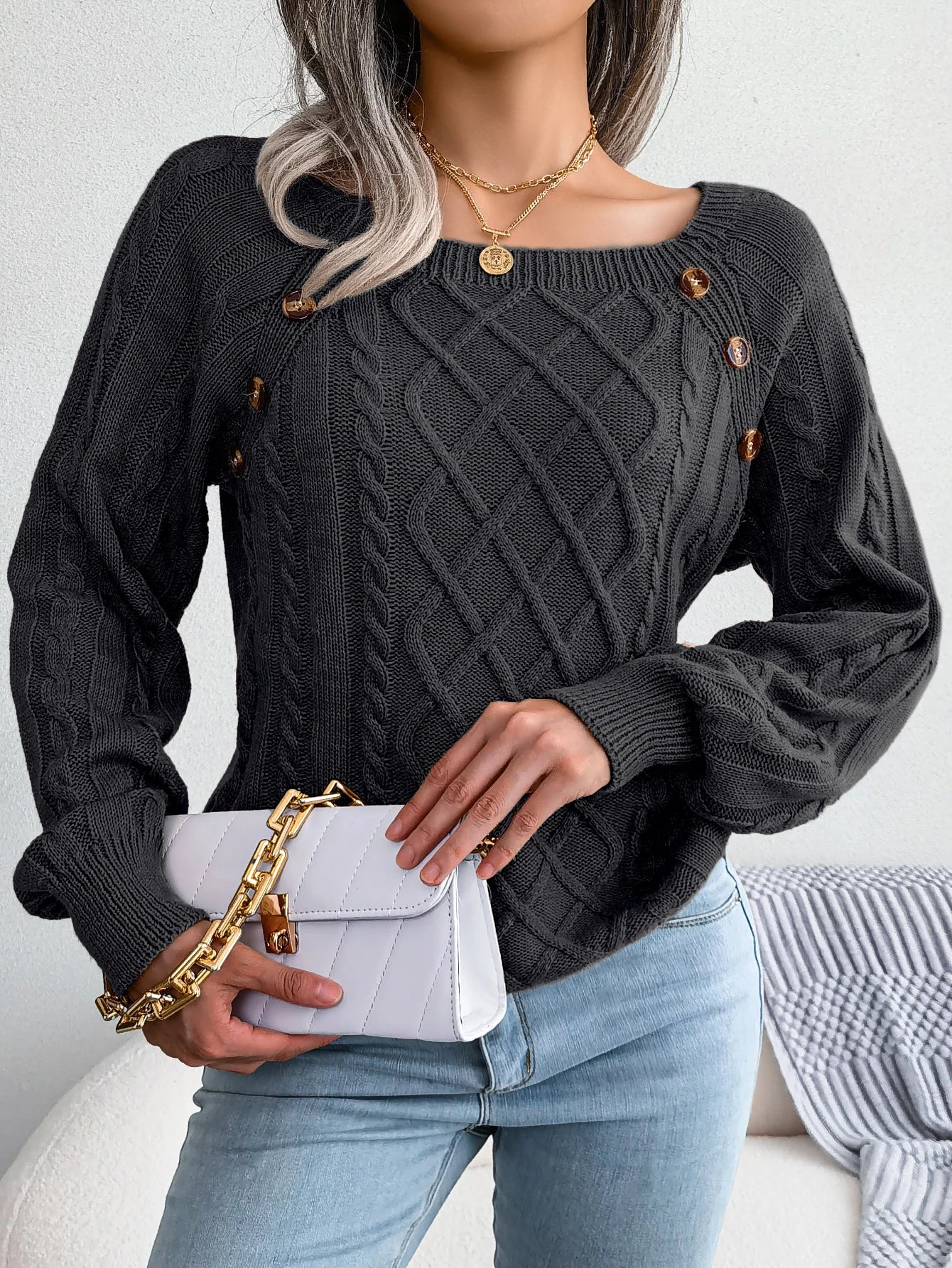 Clara™ | Elegant Knitted Pullover