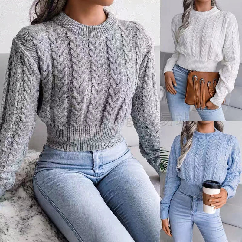 Katy™ |  Knitted Crop Sweater