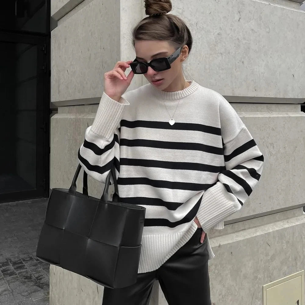 Luna™ |  Oversized Striped Sweater