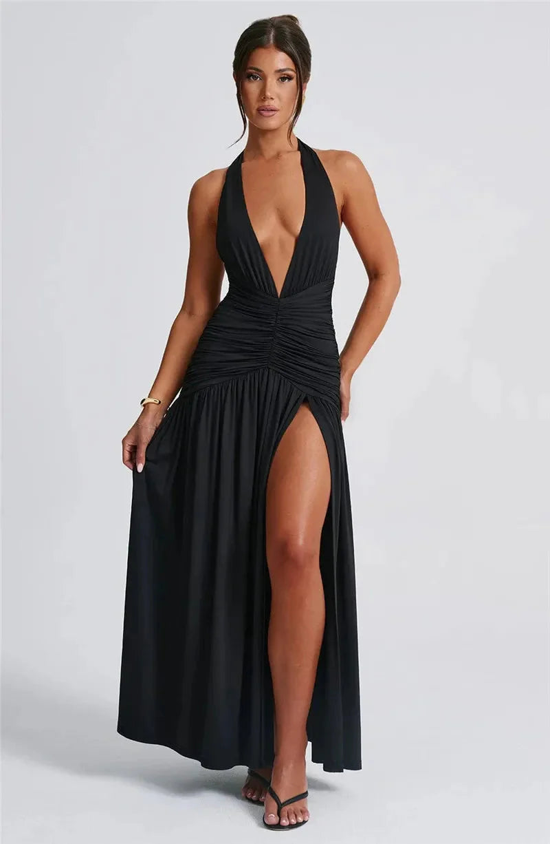 Cassie™ |  Elegant Maxi Dress with High Split