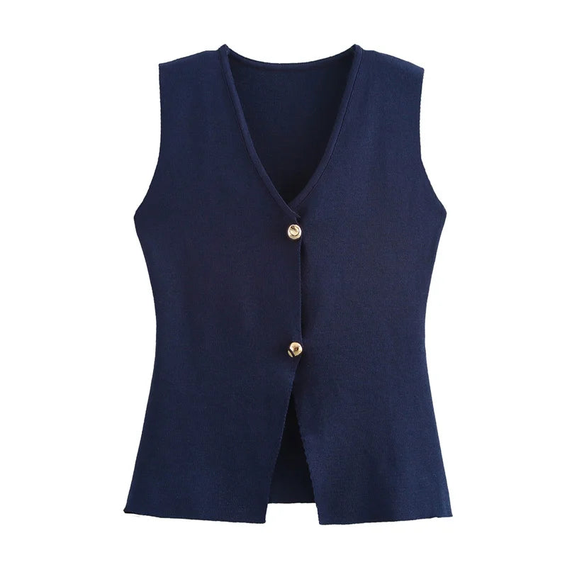 Vivienne™ | Classic Buttoned Waistcoat