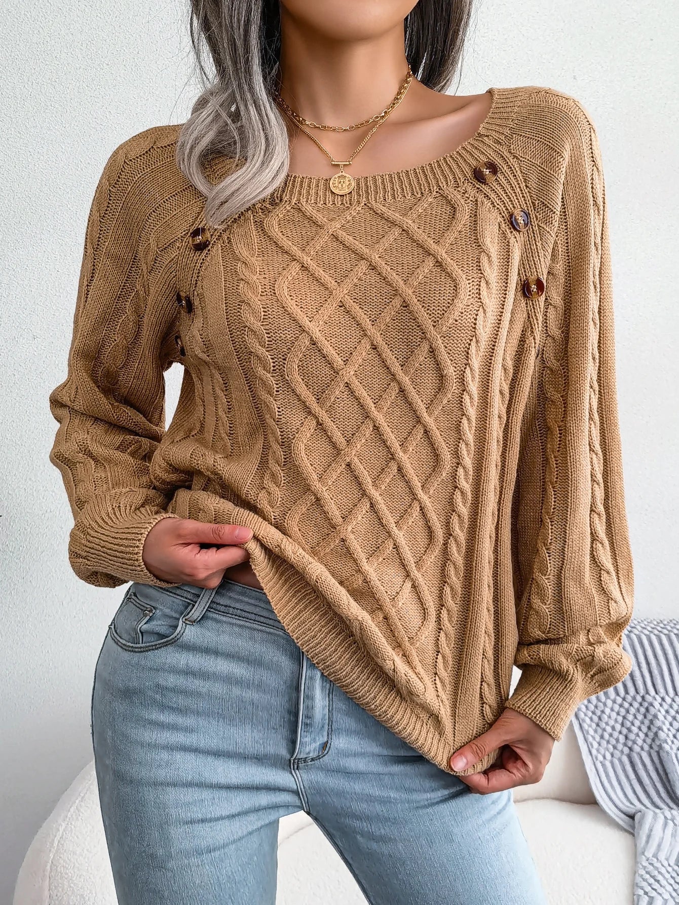 Clara™ | Elegant Knitted Pullover