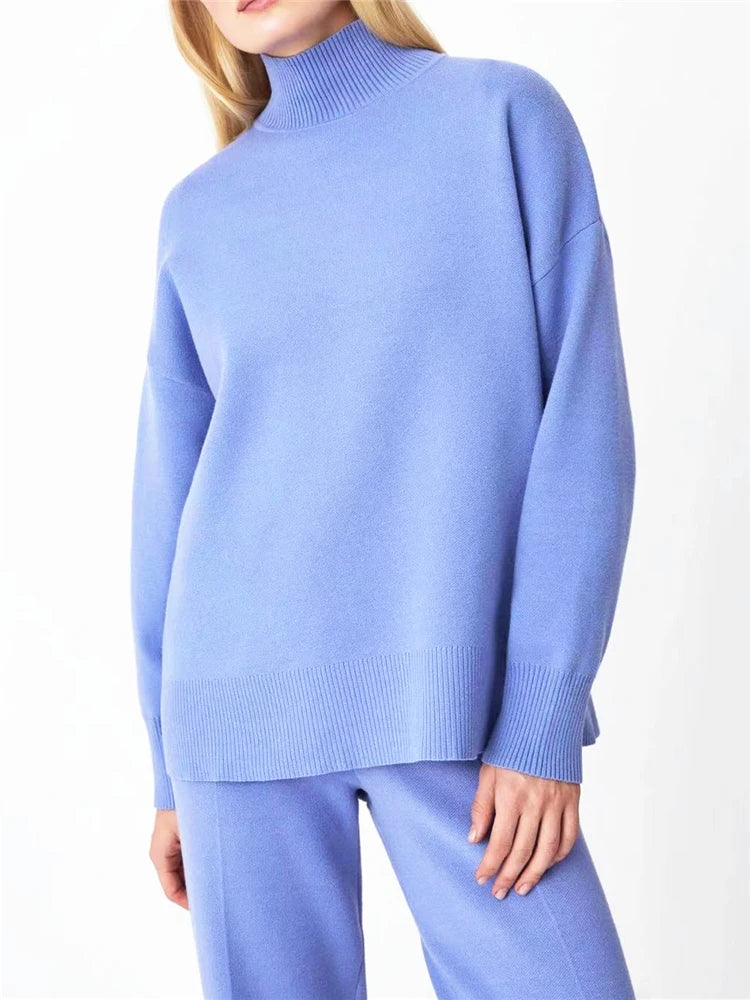 Macy™ | Elegant Turtleneck Pullover & Pants Set