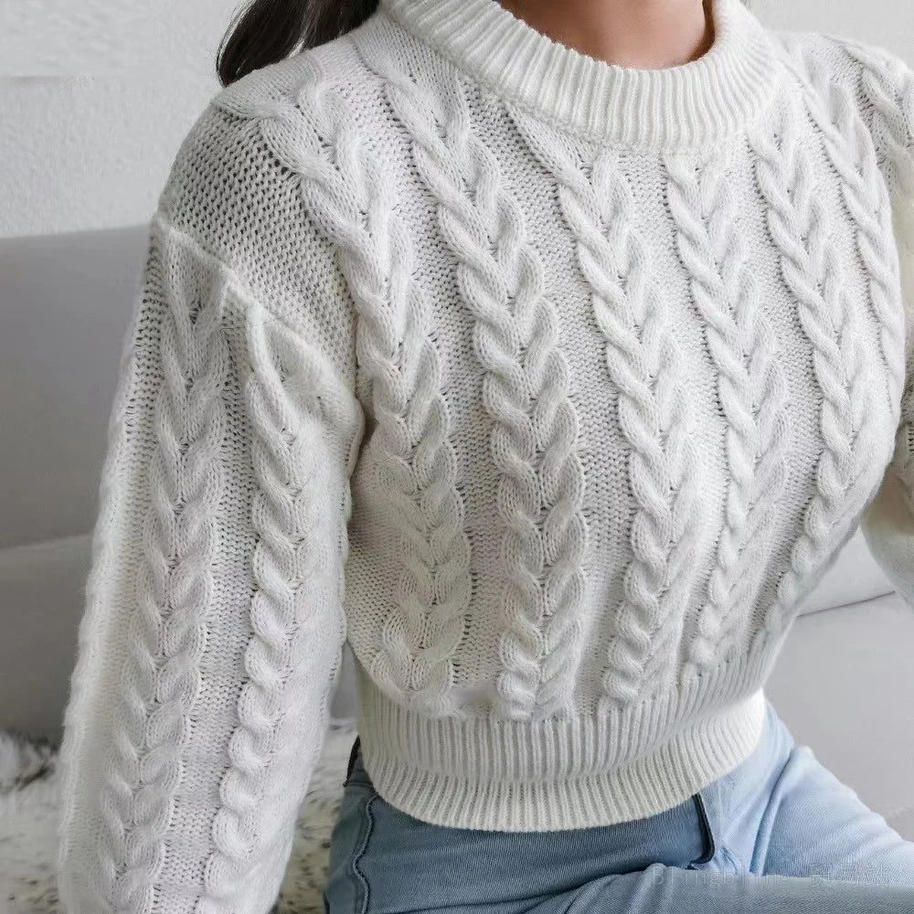 Katy™ |  Knitted Crop Sweater