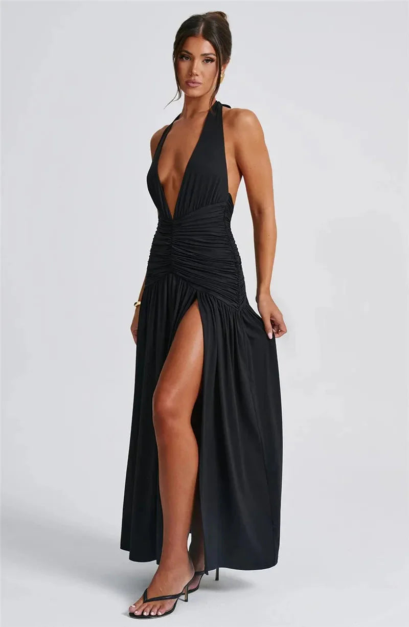 Cassie™ |  Elegant Maxi Dress with High Split