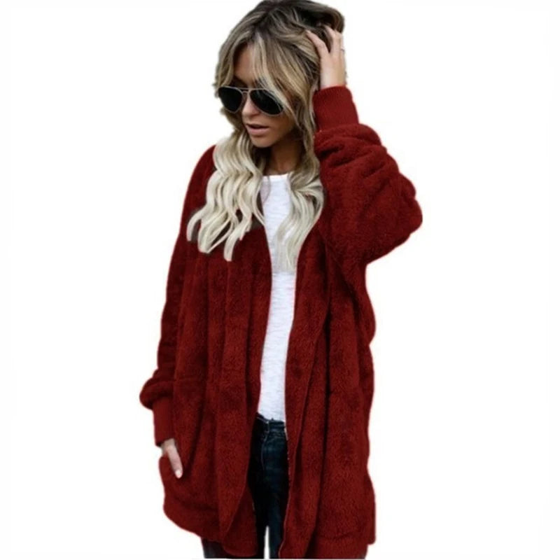 Melia™ | Double Fleece Plush Cardigan