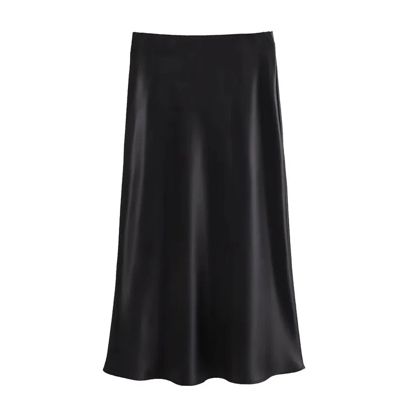 Madeline™ | Elegant Satin Skirt