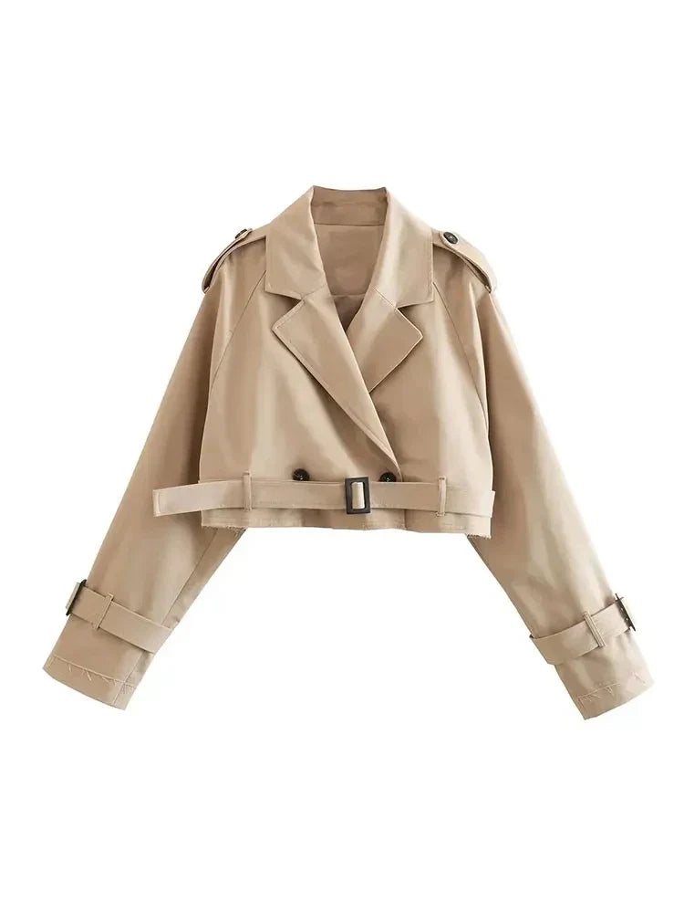 Myrilla™ |  Cropped Belt Jacket