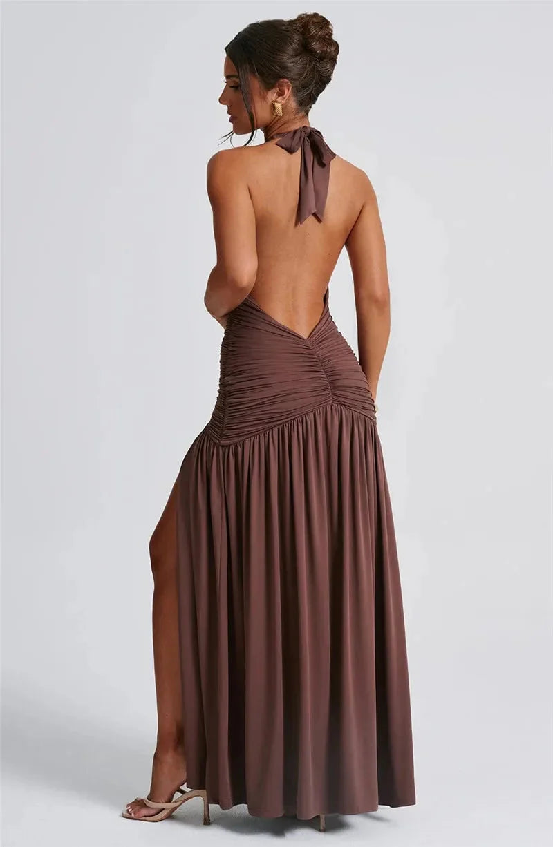 Cassie™ |  Elegant Maxi Dress with High Split