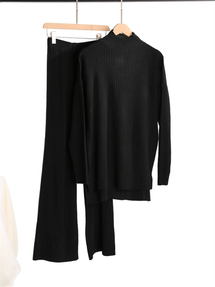 Macy™ | Elegant Turtleneck Pullover & Pants Set