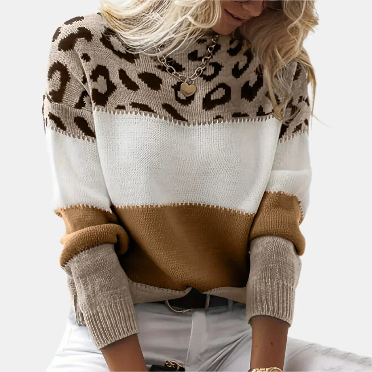 Jordan™ | Elegant Leopard Print Pullover