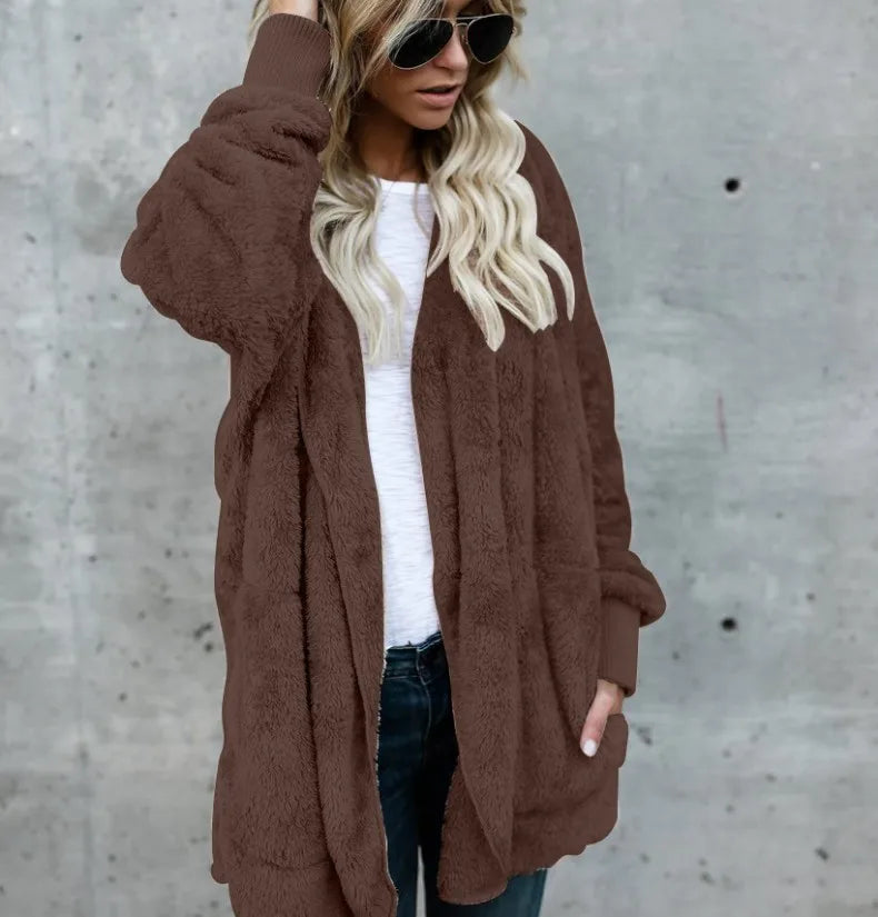 Melia™ | Double Fleece Plush Cardigan