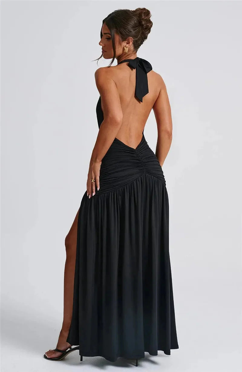 Cassie™ |  Elegant Maxi Dress with High Split