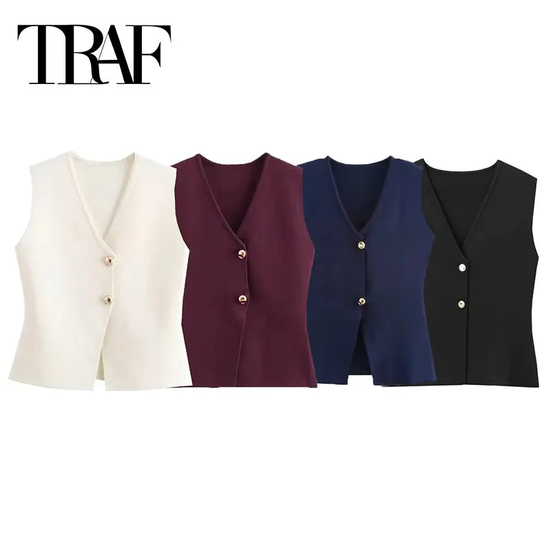 Vivienne™ | Classic Buttoned Waistcoat