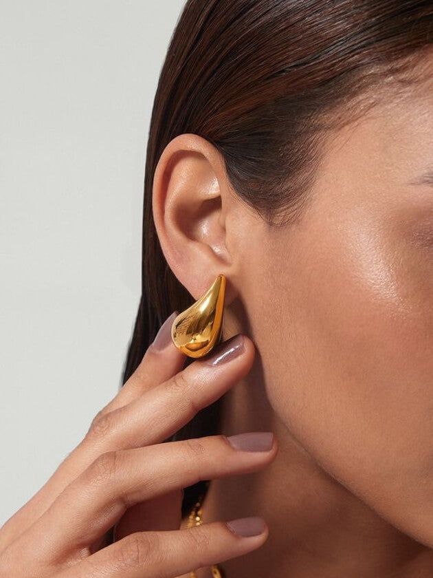 Elowen™ |  14k Gold Pleated Earrings