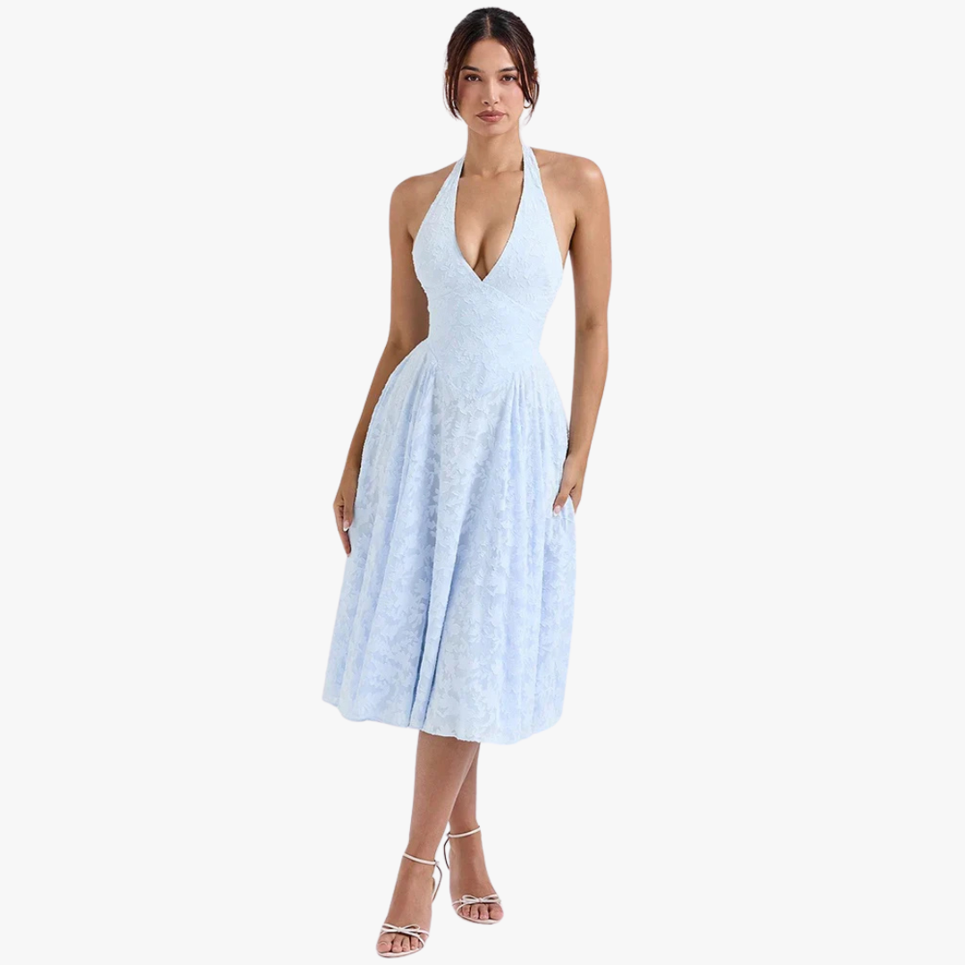 Ariana™ |  Deep V-neck Dress