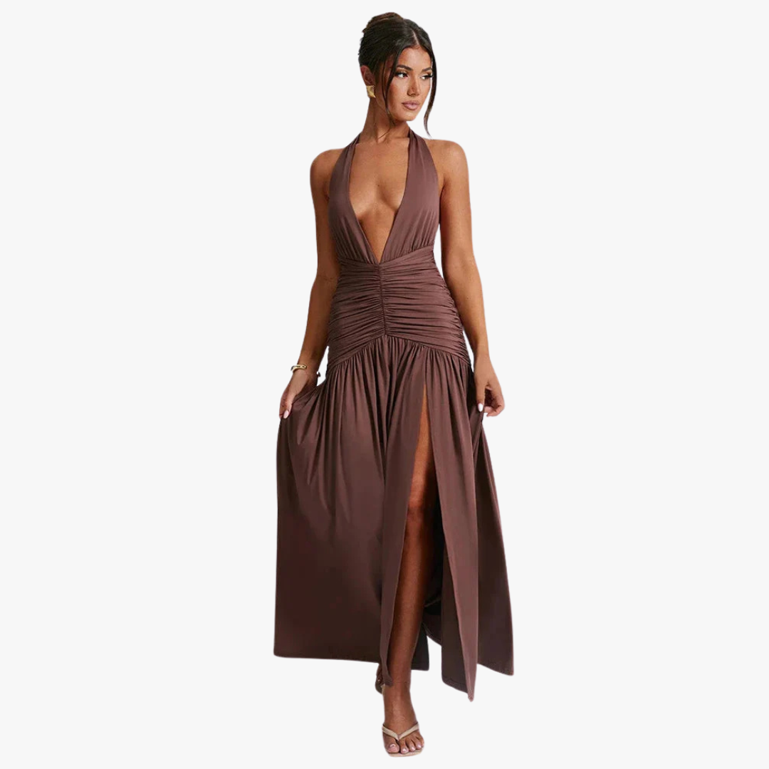 Cassie™ |  Elegant Maxi Dress with High Split